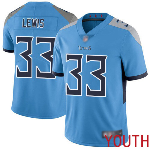 Tennessee Titans Limited Light Blue Youth Dion Lewis Alternate Jersey NFL Football #33 Vapor Untouchable->youth nfl jersey->Youth Jersey
